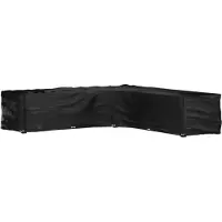 vidaXL Tuinmeubelhoezen met 20 oogjes L-vormig 300x300x70 cm