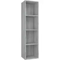 vidaXL Boekenkast / tv-meubel 36x30x143 cm grijs sonoma eikenkleurig