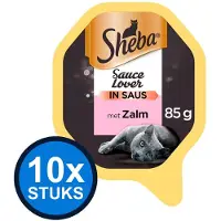 Sheba Alu - Sauce Lovers - Zalm - 10x85g - Kattenvoer Kuipje