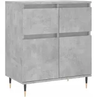 vidaXL Dressoir 60x35x70 cm bewerkt hout betongrijs