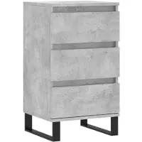vidaXL Dressoir 40x35x70 cm bewerkt hout betongrijs