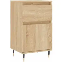 vidaXL Dressoir 40x35x70 cm bewerkt hout sonoma eikenkleurig