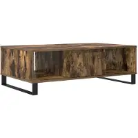 vidaXL Salontafel 104x60x35 cm bewerkt hout gerookt eikenkleurig