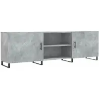 vidaXL Tv-meubel 150x30x50 cm bewerkt hout betongrijs