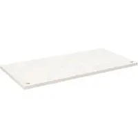 vidaXL Bureaublad, wit, 110x55x2,5 cm, massief grenenhout