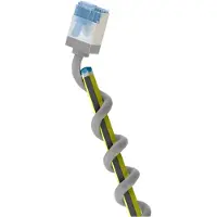 Goobay UFTP CAT6a slimline netwerkkabel | LSZH | grijs | 10 meter