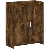 vidaXL Schoenenkast Gerookt eiken 73,5 x 36 x 92 cm Bewerkt hout