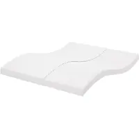 vidaXL Schuimmatras 7 zones hardheid 20 ILD 180x220 cm wit