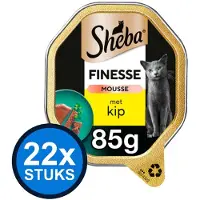 Sheba Alu - Finesse Mousse met Kip - 22x85g - Kattenvoer