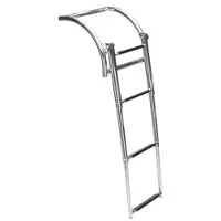 Talamex Opblaasboot RVS Zwemtrap telescopische met 4 treden