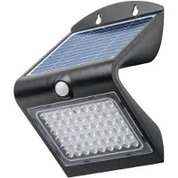 Goobay solar LED-wandlamp met bewegingssensor voor buiten | 4W | zwart