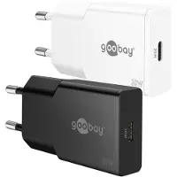 Goobay slim USB lader | USB-C PD | GaN | 20W | wit