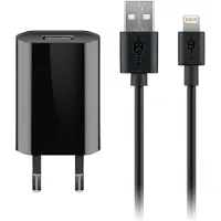 Goobay USB A oplader + USB Lightning kabel -