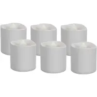 Goobay set van 6 LED-theelichtjes - kaarsenset met afstandsbediening, voor gebruik binnenshuis (IP20