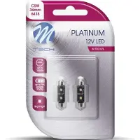 Mtech LED C5W 12V 36mm - Platinum 2x Led diode - Canbus - Wit - Set