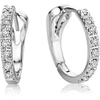 Diamant L'Eternel Oorbellen 'Ohrringe aus 750 Weißgold mit Diamant' zilver