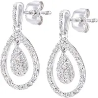 Diamant L'Eternel Oorbellen zilver