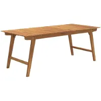 vidaXL Tuintafel 200x90x75 cm massief acaciahout