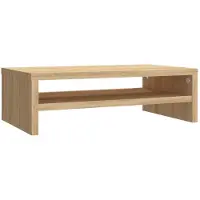 vidaXL Monitorstandaard 42x24x13 cm bewerkt hout sonoma eikenkleurig