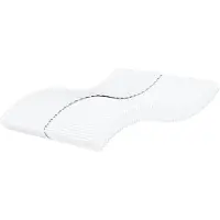 vidaXL Schuimmatras hardheid H2 H3 180x220 cm wit