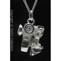 MOOYE ® - Collectie Zilveren Honda Goldwing motor zijspan ketting hanger