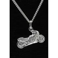 MOOYE ® - Collectie Zilveren Honda motor ketting hanger
