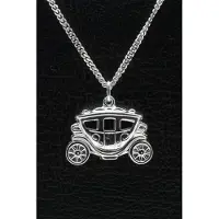 MOOYE ® - Collectie Zilveren Koets ketting hanger