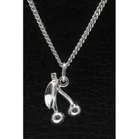 MOOYE ® - Collectie Zilveren Kersen klein ketting hanger