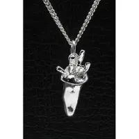 MOOYE ® - Collectie Zilveren Zak frites patat ketting hanger
