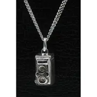 MOOYE ® - Collectie Zilveren Fotocamera ketting hanger - antiek