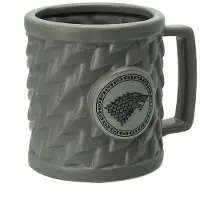 Abystyle Gelicenseerde GAME OF THRONES STARK 3D puodelis, Kopje, Grijs