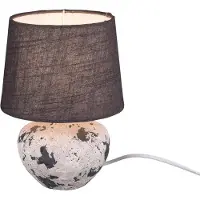 LichtXpert Trio Leuchten Bay Vaaslamp Tafel Grijs Met Kap 25 Cm Hoog