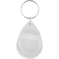 Combicraft Plexiglas sleutelhanger blanco druppel 32x53mm - 50 stuks