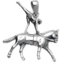 MOOYE ® - Collectie Zilveren Paard voltige kettinghanger