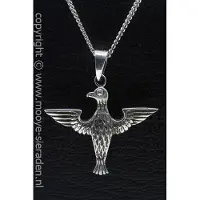 MOOYE ® - Collectie Zilveren Adelaar staand ketting hanger