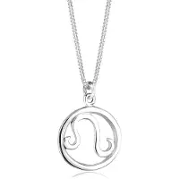 Elli - Halsketting - Dames Leo Dierenriem Hanger Filigraan in 925 Sterling Zilver -