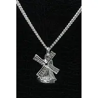 MOOYE ® - Collectie Zilveren Molen bovenkruier ketting hanger