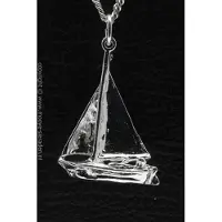 MOOYE ® - Collectie Zilveren Zeilboot ketting hanger