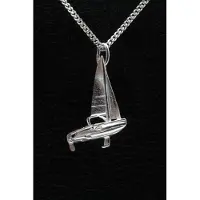 MOOYE ® - Collectie Zilveren Zeilboot ketting hanger - kajuit