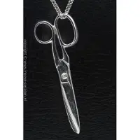MOOYE ® - Collectie Zilveren Schaar XL ketting hanger