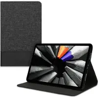 Kwmobile hoes geschikt voor Huawei MatePad (10.4") - Tablethoes met standaard in antraciet / zwart - Tablet flip cover - Ultra dun