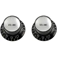 AllParts PK0184023 Reflector Knoppen voor Volume - Zwart, Set van 2