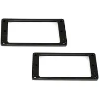 AllParts PC0741003 Flat Profile Humbucking Pickupringen - Zwart (2 stuks)