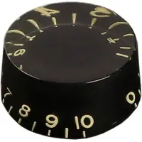 Boston KB-110I-R Snelknop (Hatbox), Inchmaat voor USA Pots, Relic Zwart
