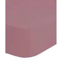 Hip Hoeslaken - katoen satijn - oudroze - 180x220 cm