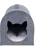 Amiplay Huis voor katten QuickPress 2in1 Hygge grijs / 33x42x36cm