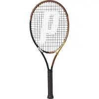 Prince Tennisracket - Model Warrior 107 - Zwart/Goud - Grip L2
