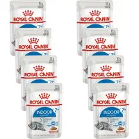 Royal Canin Indoor 7+ In Gravy - Kattenvoer - 8 x 12x85 g