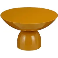 Mica Decorations Celise Bijzettafel - H28 x Ø47 cm - Metaal - Bruin