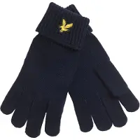 Lyle & Scott Vingerhandschoenen marine / geel